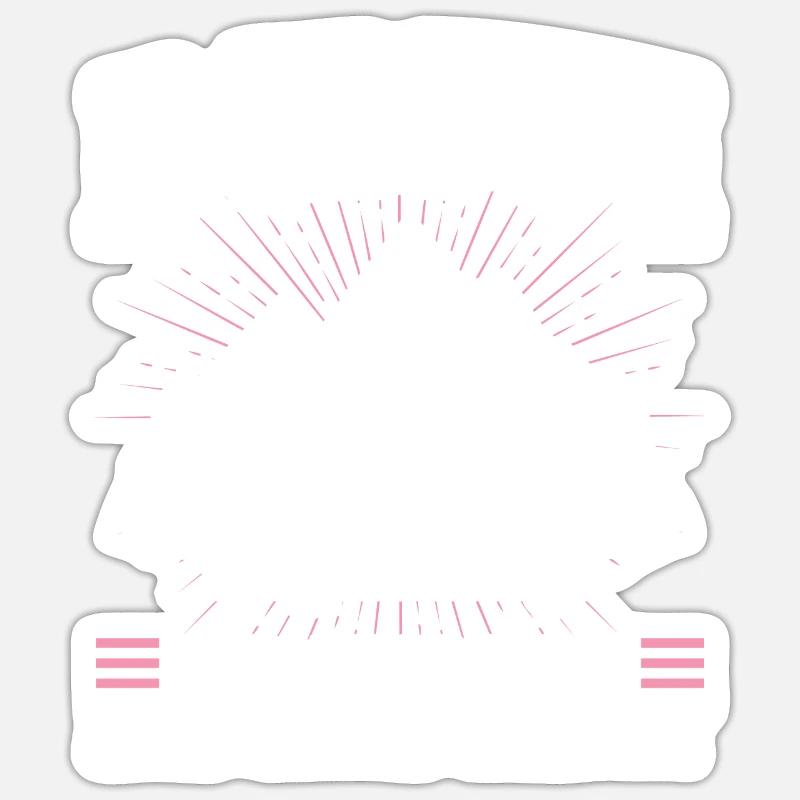 Camping Rente Campen Geschenk - Sticker Größe S (10 x 10 cm) - Mattweiß
