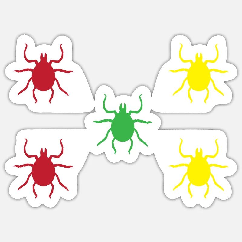 Ticks - Sticker size S (10 x 10 cm) - white matte