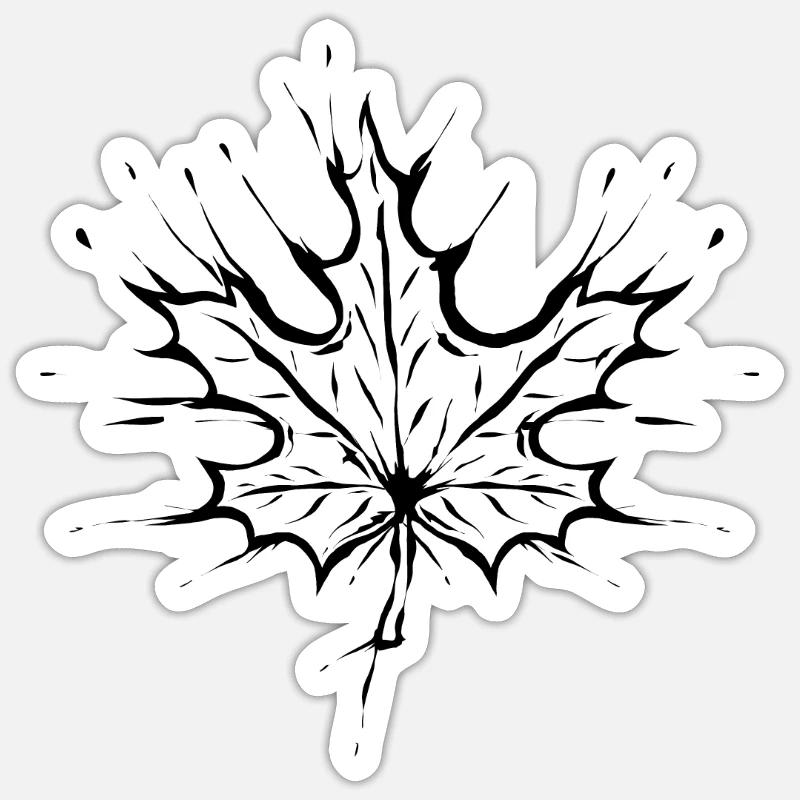 Maple Leaf Sticker size S (10 x 10 cm)