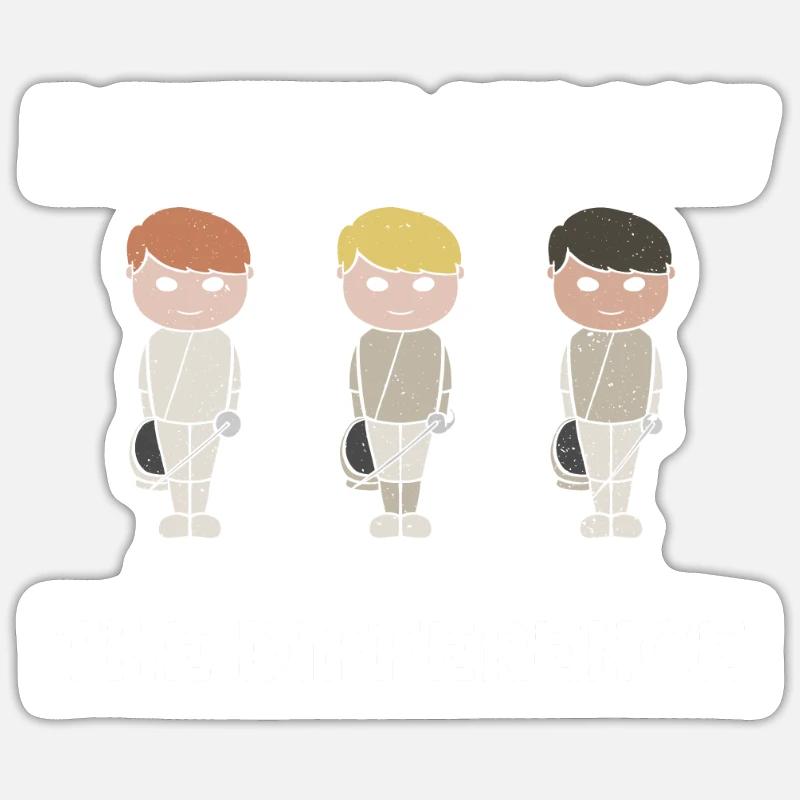 Différence Escrimeur Floret Sticker taille S (10 x 10 cm)