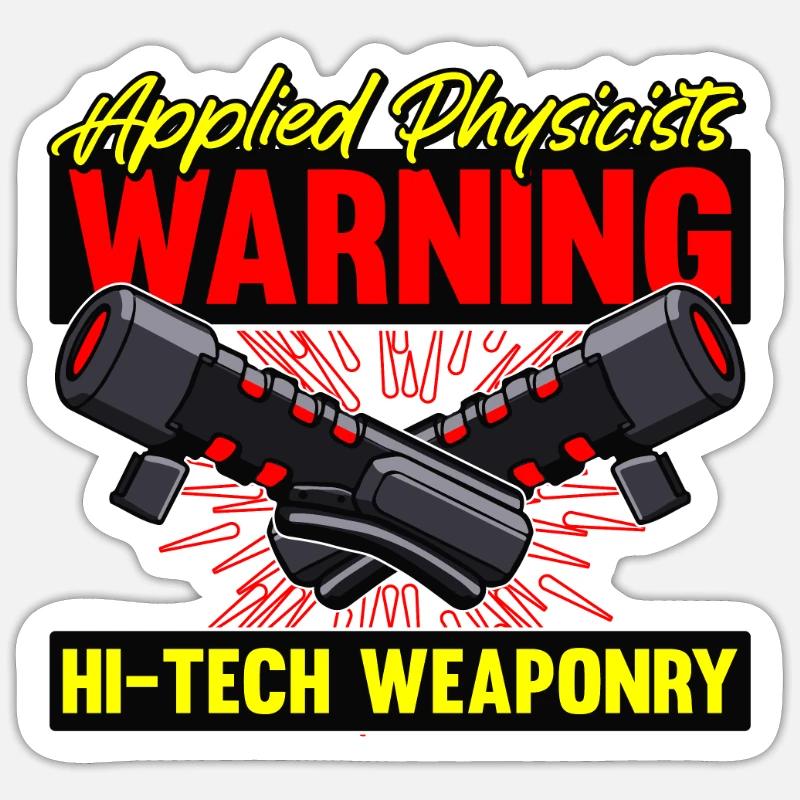 Physics Physicist - Sticker size S (10 x 10 cm) - white matte