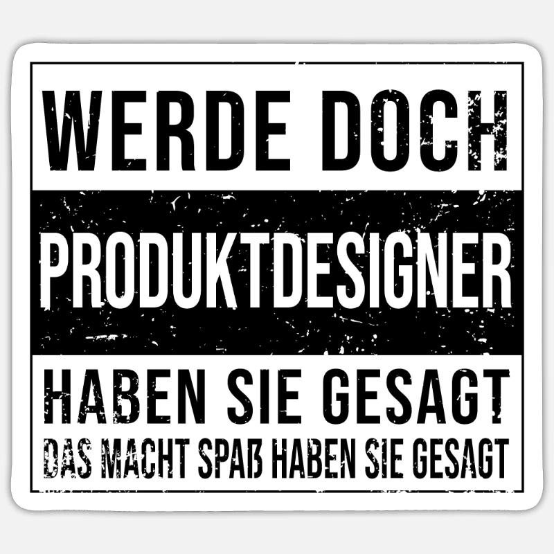 Technischer Geburtstag Arbeit witzige - Sticker Größe S (10 x 10 cm) - Mattweiß