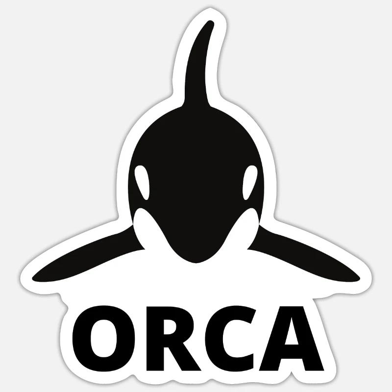 Orca killer whale - Sticker size S (10 x 10 cm) - white matte
