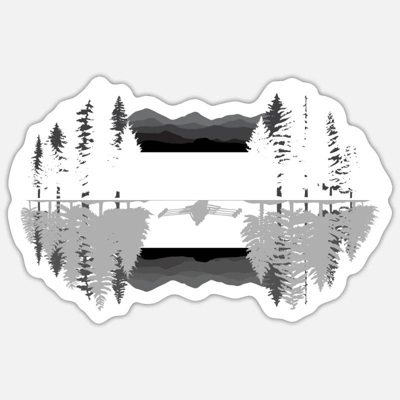 Rowing Rowing Rowing Boat Rowing - Sticker size S (10 x 10 cm) - white matte