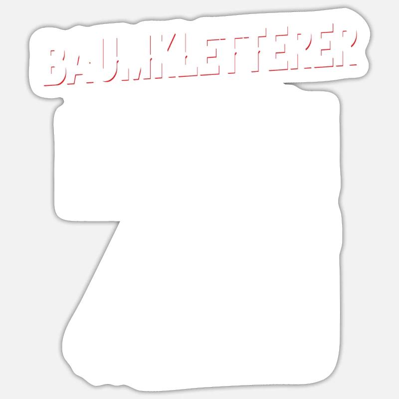 Tree Climbing Arborist Arborist Tree Climber - Sticker size S (10 x 10 cm) - white matte