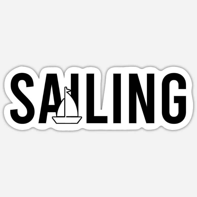 Sailing sailing Sticker size S (10 x 10 cm)