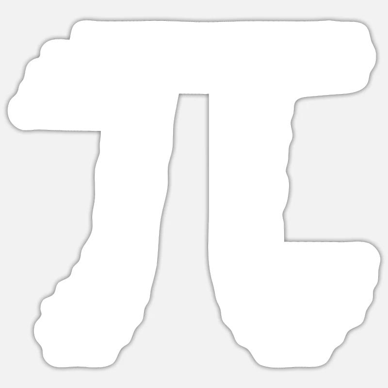Pi Symbol Math Student Lehrer PI Nummer PI DAY PI Sticker Größe S (10 x 10 cm)