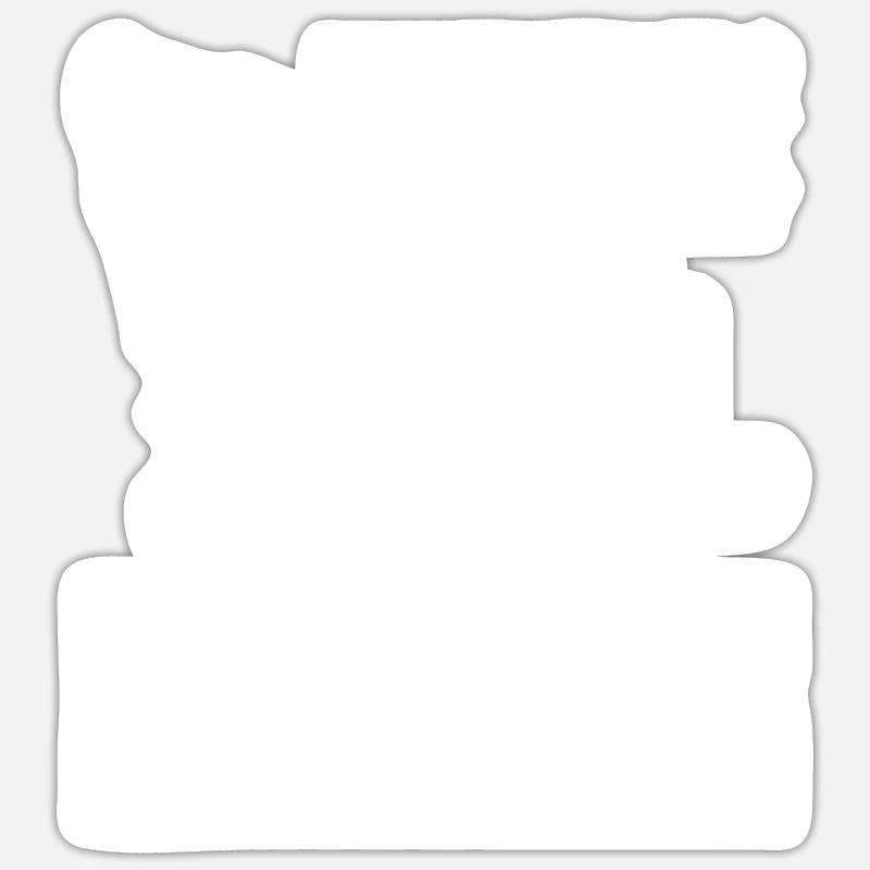Bagger Bauplatz Radlader Geschenk - Sticker Größe S (10 x 10 cm) - Mattweiß