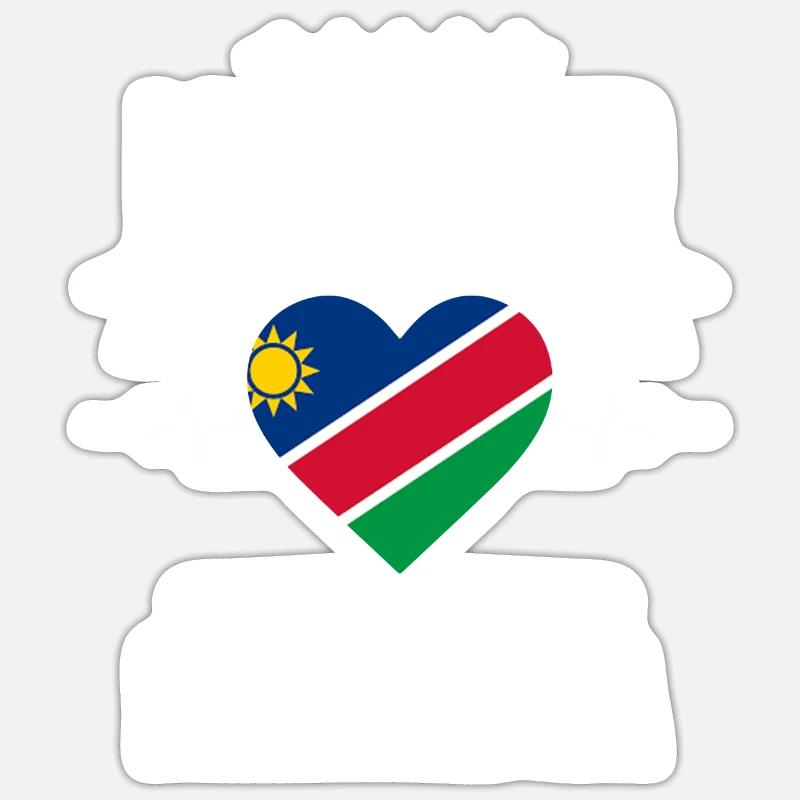 Namibia I do not need Therapy - Sticker Größe S (10 x 10 cm) - Mattweiß