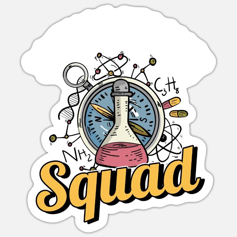 Science Scientist Sticker size S (10 x 10 cm)