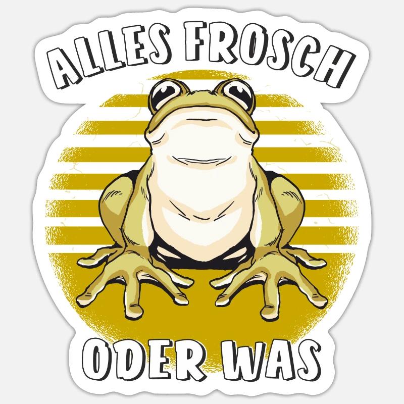 ALLES FROSCH ODER WAS Sticker Größe S (10 x 10 cm)
