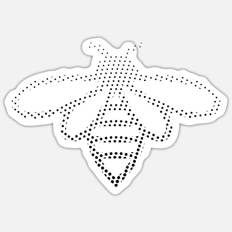 Bee Sticker size S (10 x 10 cm)