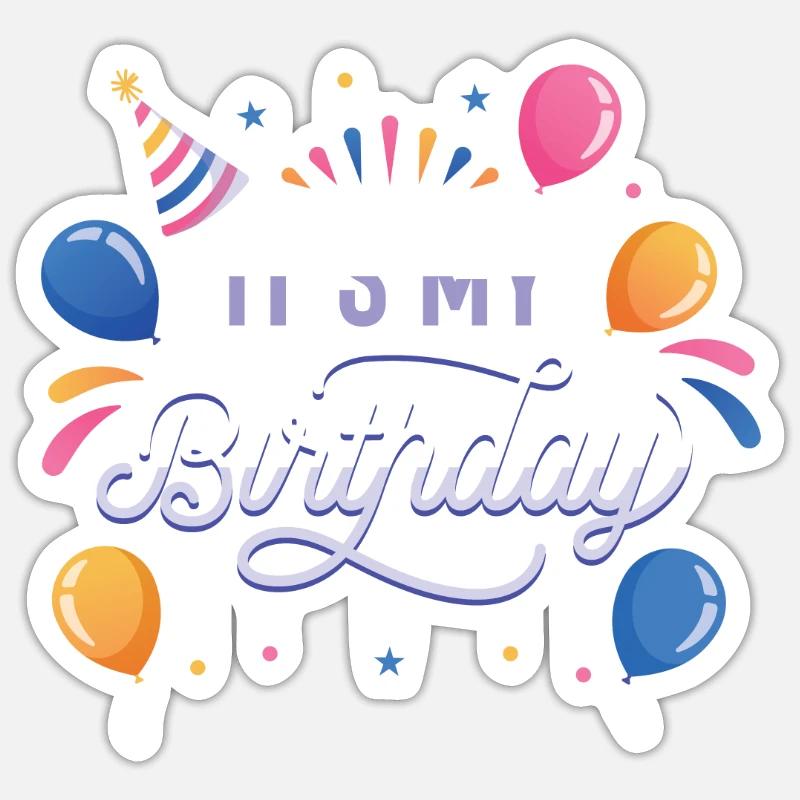 C’est mon anniversaire Sticker taille S (10 x 10 cm)