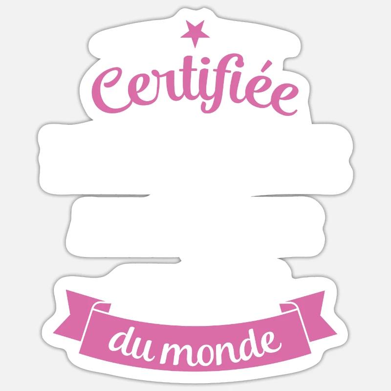 Certifiée ariégeoise du monde Sticker taille S (10 x 10 cm)
