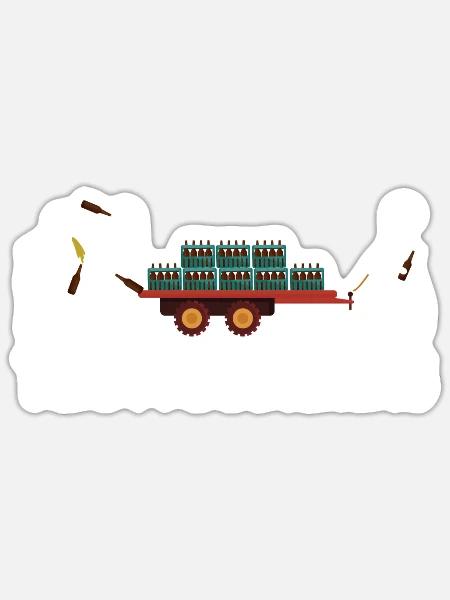 Team Männertag Vatertag - Sticker Größe S (10 x 10 cm) - Mattweiß
