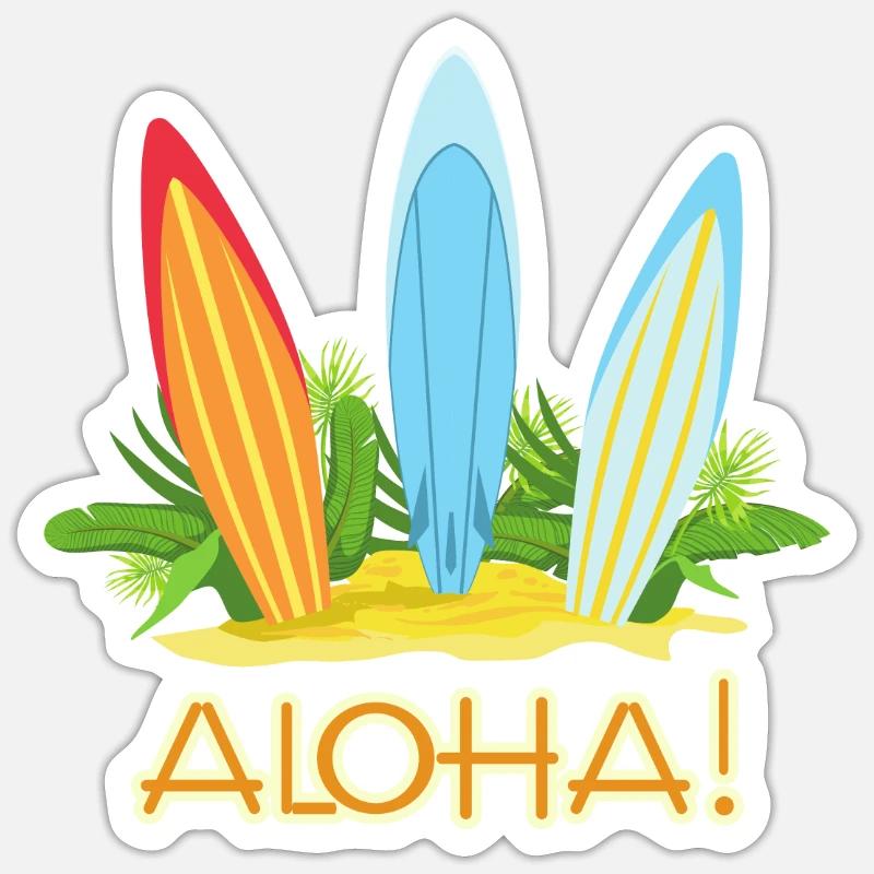 Aloha Sticker Größe S (10 x 10 cm)
