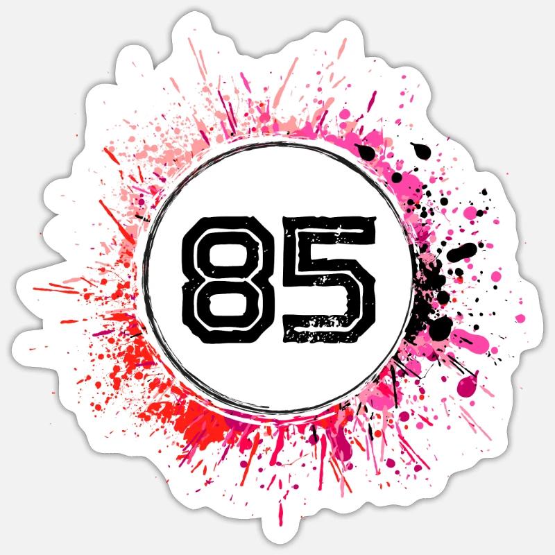 85 Nombre d’objets blob Sticker taille S (10 x 10 cm)