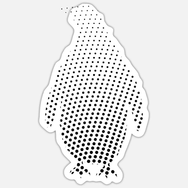 Penguin - Sticker size S (10 x 10 cm) - white matte