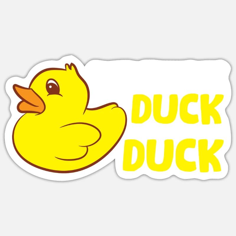 Duck Sei immer du selbst, außer du kannst eine - Sticker Größe S (10 x 10 cm) - Mattweiß