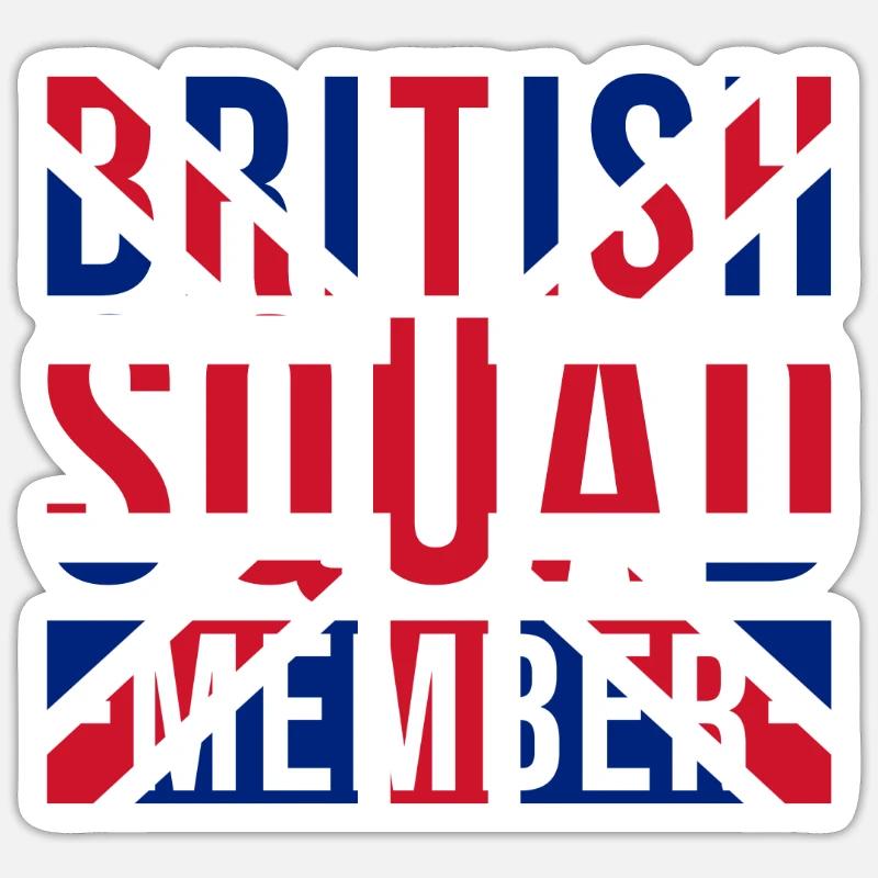 British Squad Members - Sticker size S (10 x 10 cm) - white matte