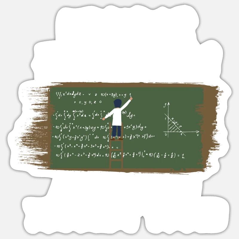 Math Mathematics Sticker size S (10 x 10 cm)