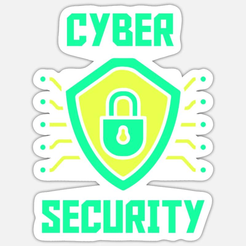 Cybersécurité Sécurité informatique Hacker Hacking Hacking Sticker taille S (10 x 10 cm)