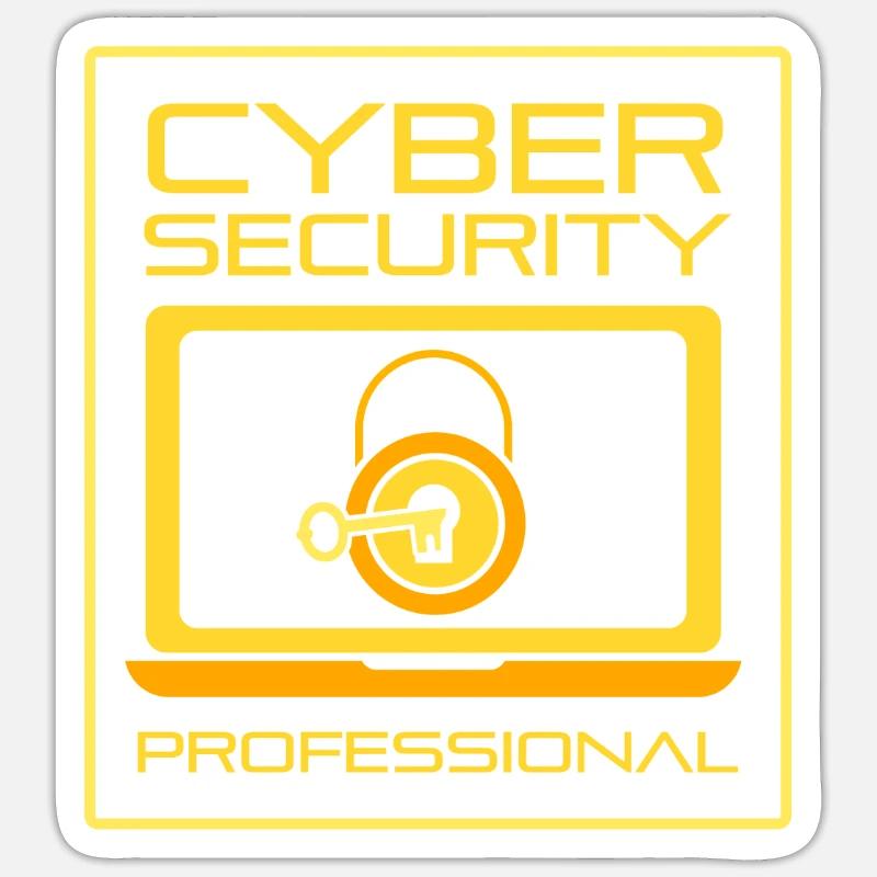 Cybersecurity Professional Hacking Hacker IT Security Sticker size S (10 x 10 cm)