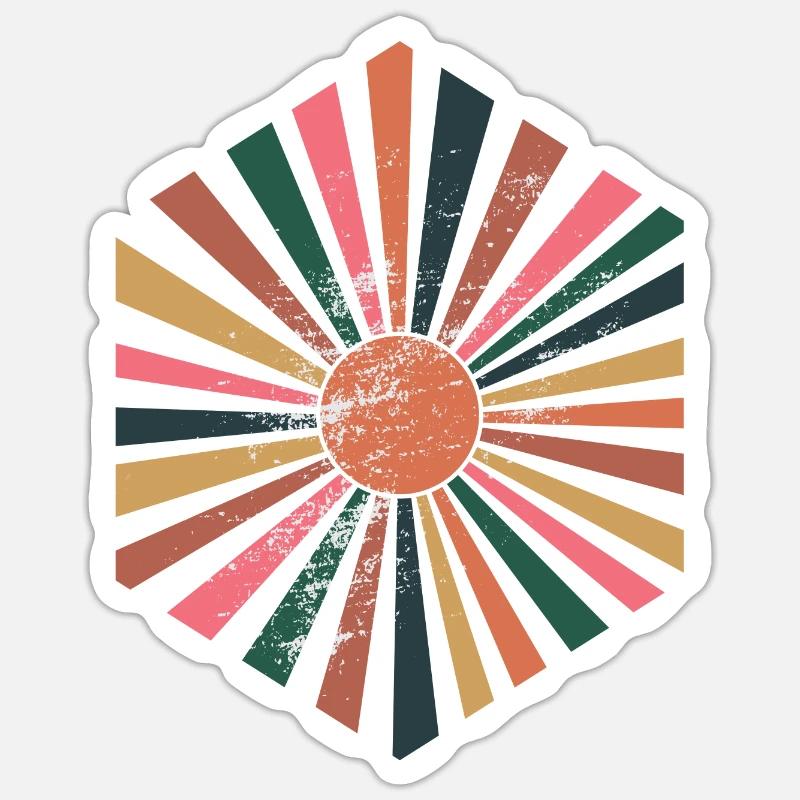 Boho - Sticker Größe S (10 x 10 cm) - Mattweiß