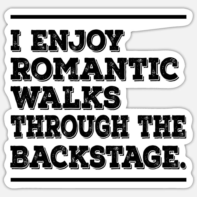 Backstage Tech Crew Art for a Theater Technician Sticker Größe S (10 x 10 cm)