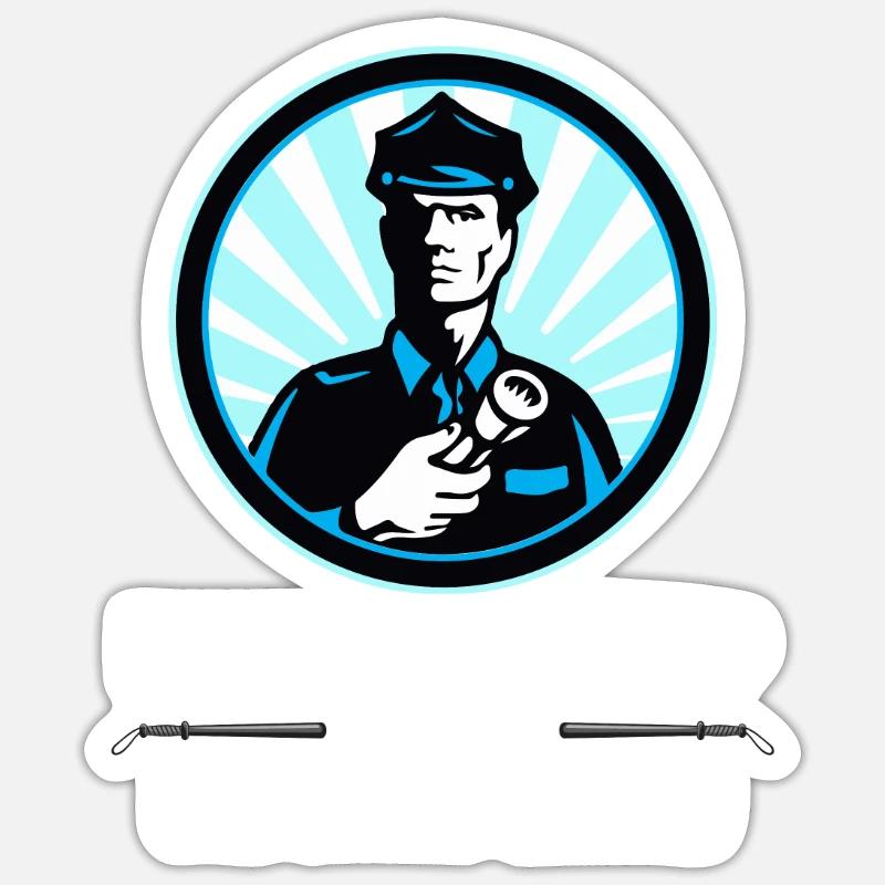 Service de sécurité des agents de sécurité Sticker taille S (10 x 10 cm)