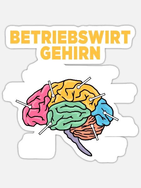 Betriebswirt - Sticker Größe S (10 x 10 cm) - Mattweiß