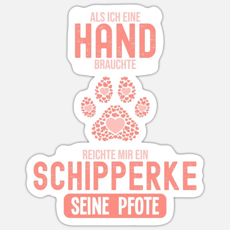 Geschenkidee Schipperke Sticker Größe S (10 x 10 cm)
