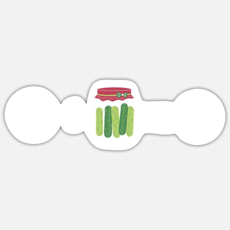 Cornichons Concombre Cornichon Lover Pot de cornichon en conserve Sticker taille S (10 x 10 cm)