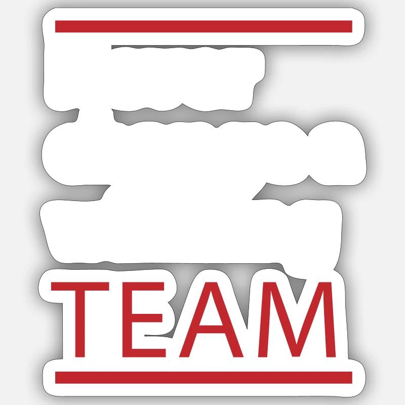 Équipe - Sticker taille S (10 x 10 cm) - blanc mat