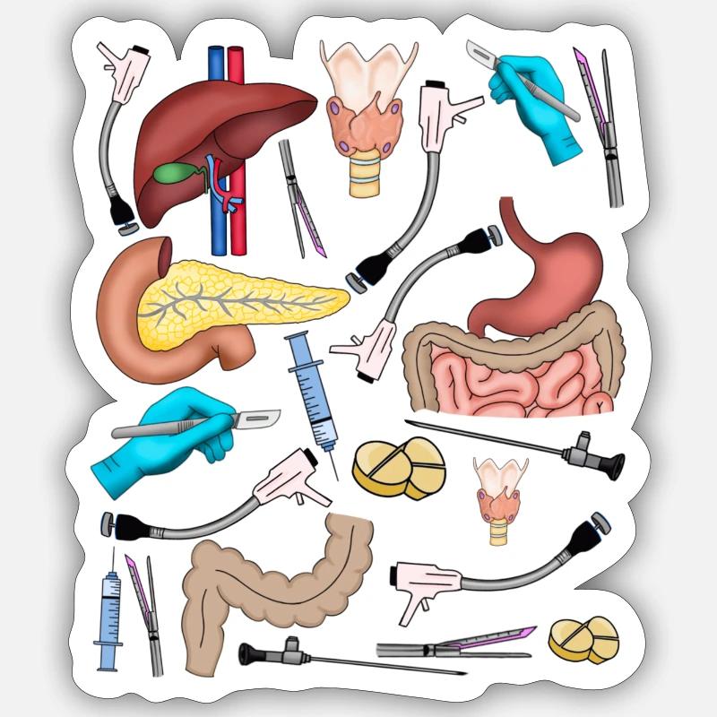 General Surgery Sticker size S (10 x 10 cm)