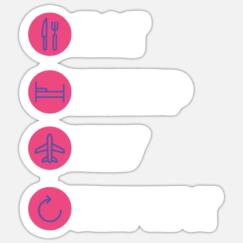 Pilot - Sticker size S (10 x 10 cm) - white matte