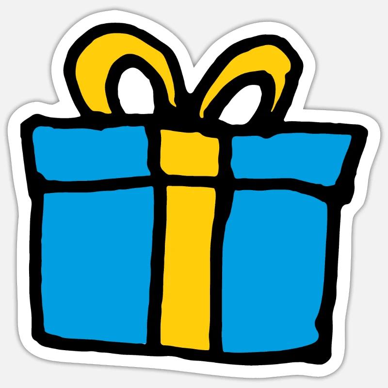 Gift Gift Idea - Sticker size S (10 x 10 cm) - white matte