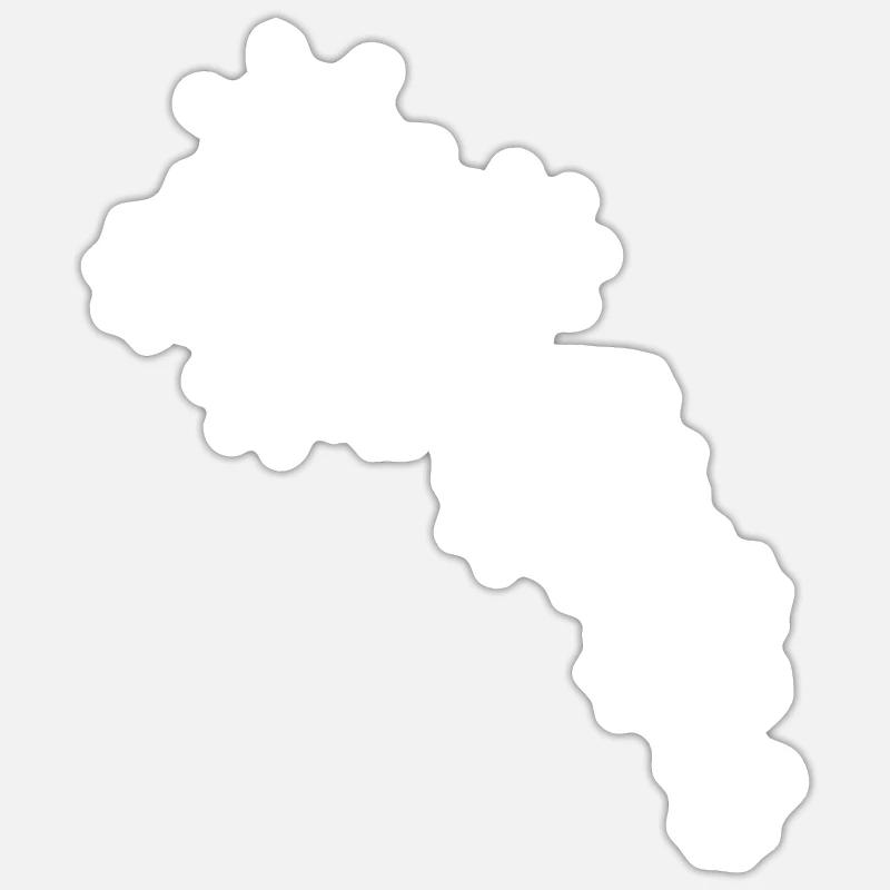 Étoiles blanches Sticker taille S (10 x 10 cm)