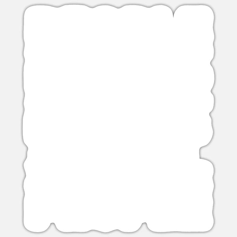 Stricken - Sticker Größe S (10 x 10 cm) - Mattweiß