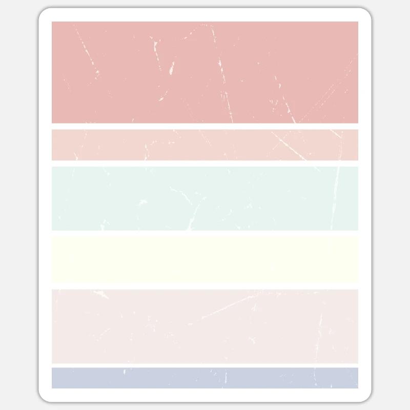 Rectangle pastel d’arrière-plan - Sticker taille S (10 x 10 cm) - blanc mat