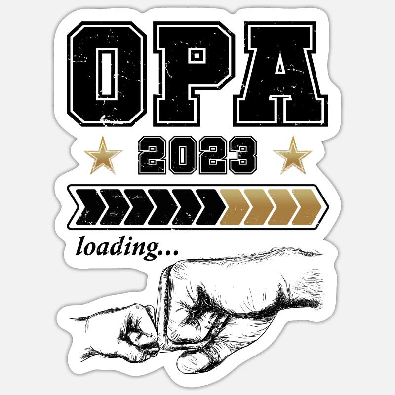 Opa Loading 2023 Sticker Größe S (10 x 10 cm)