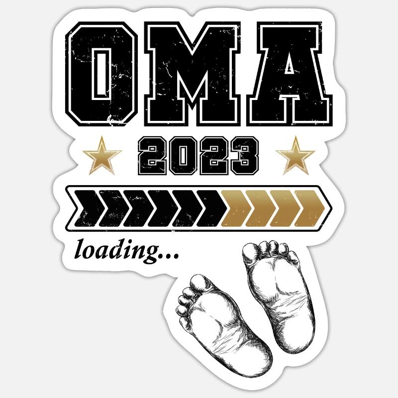Oma Loading 2023 Sticker Größe S (10 x 10 cm)