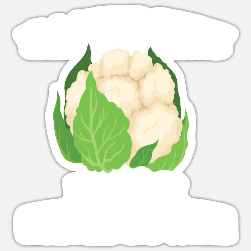 Cauliflower - Sticker size S (10 x 10 cm) - white matte