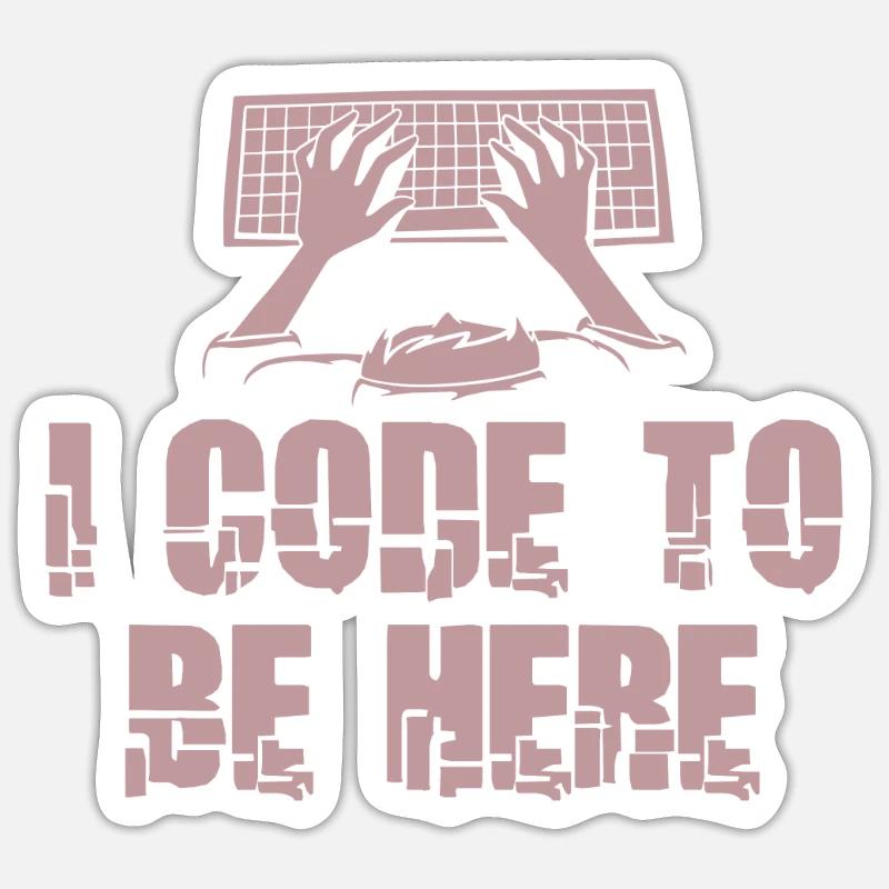 Programmeur Coder Développeur de logiciels Sticker taille S (10 x 10 cm)