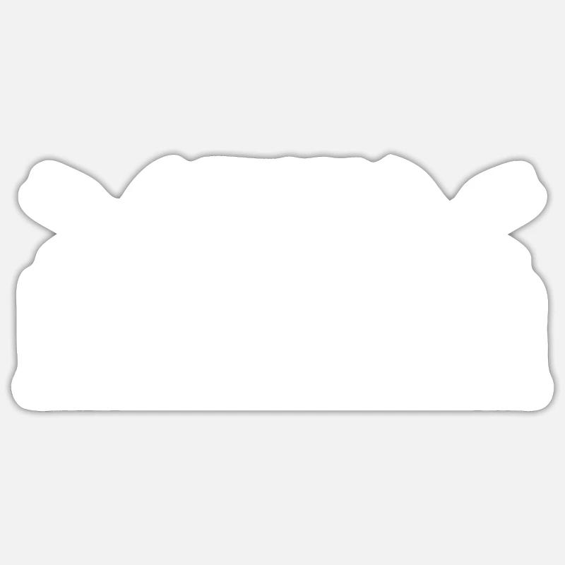 Grill grill maître BBQ - Sticker taille S (10 x 10 cm) - blanc mat