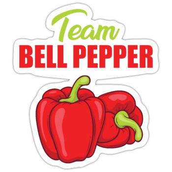 Team Paprika - Sticker size S (10 x 10 cm) - white matte - Front