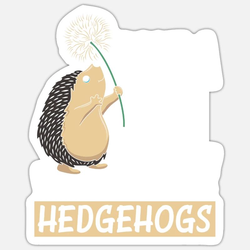 Igel Igel Igel - Sticker Größe S (10 x 10 cm) - Mattweiß
