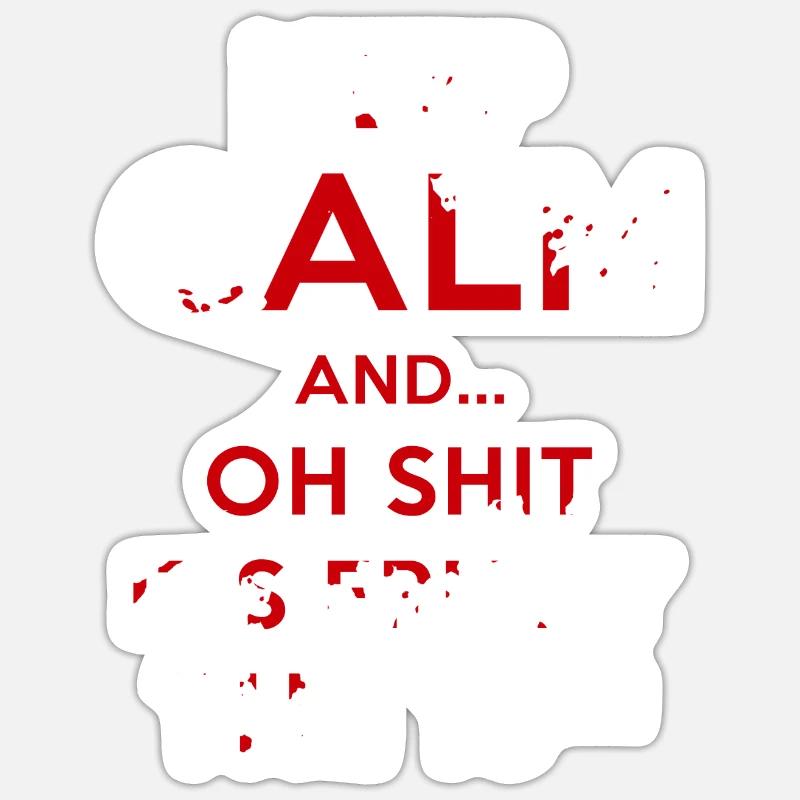 Superstition Friday 13. - Sticker size S (10 x 10 cm) - white matte