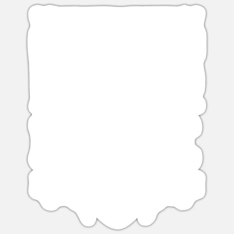 Courses de chevaux - Sticker taille S (10 x 10 cm) - blanc mat