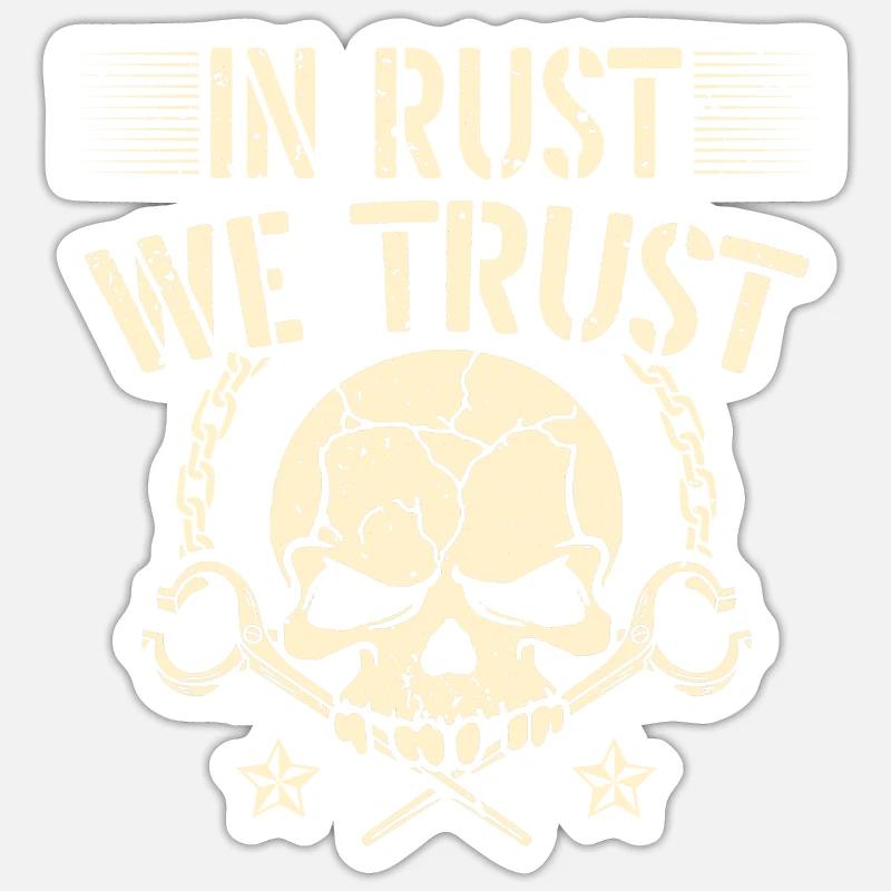 Chez Rust, nous comptons sur Blacksmith Bladesmith - Sticker taille S (10 x 10 cm) - blanc mat